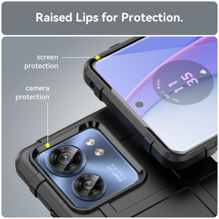 For Motorola Egde 40 Full Coverage Shockproof TPU Phone Case(Black) - Motorola Cases by PMC TechLife | Online Shopping South Africa | PMC TechLife | Buy Now Pay Later Mobicred