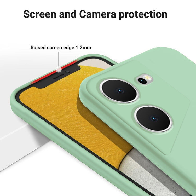 For Tecno Pova 5 Pure Color Liquid Silicone Shockproof Phone Case(Green)