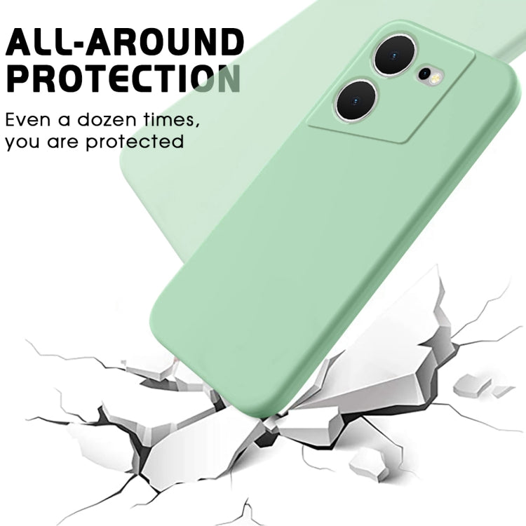 For Tecno Pova 5 Pure Color Liquid Silicone Shockproof Phone Case(Green)
