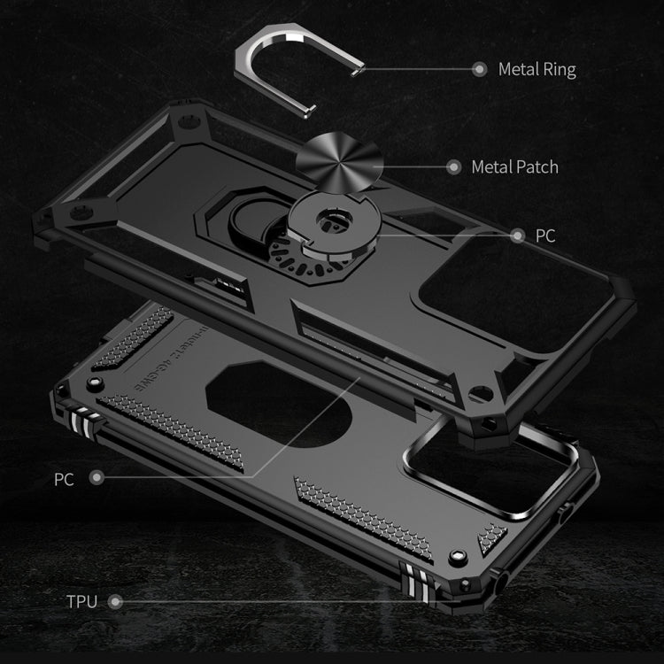 For Xiaomi Redmi Note 12 4G Global Shockproof TPU + PC Phone Case with Holder(Black) - free shipping - PMC TechLife - Order now!