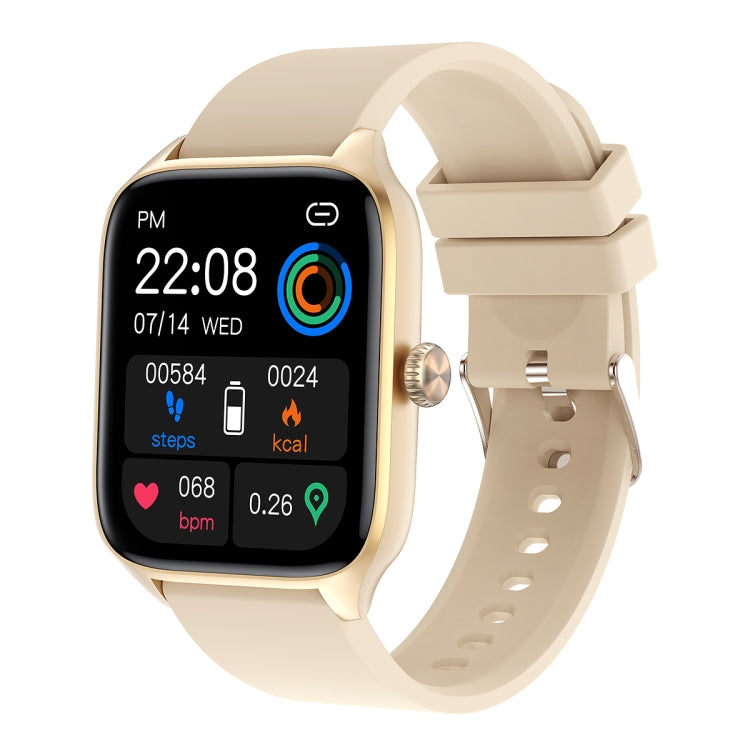 T19 Pro 1.96 inch IP67 Water-resistant Silicone Band Smart Watch, Supports Dual-mode Bluetooth Call / Heart Rate Monitoring(Gold)