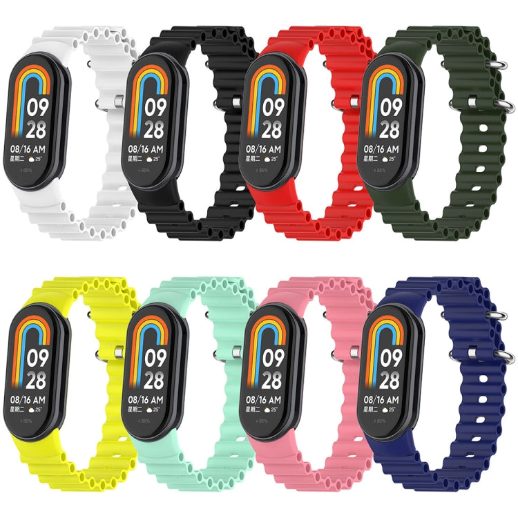For Xiaomi Mi Band 8 Ocean Silicone Watch Band(Red)