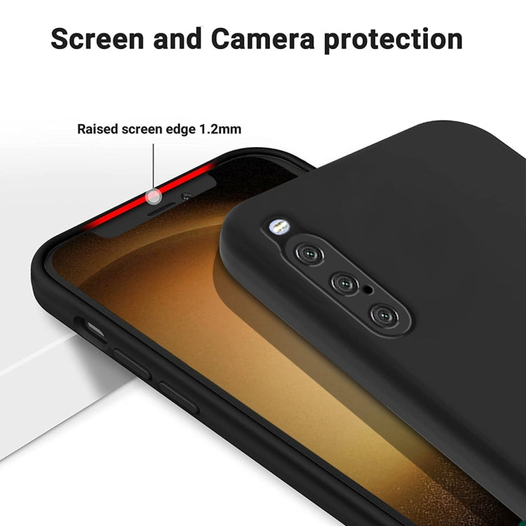 For Sony Xperia 10 V Pure Color Liquid Silicone Shockproof Phone Case(Black) - Sony Cases by PMC Jewellery | Online Shopping South Africa | PMC Jewellery | Buy Now Pay Later Mobicred
