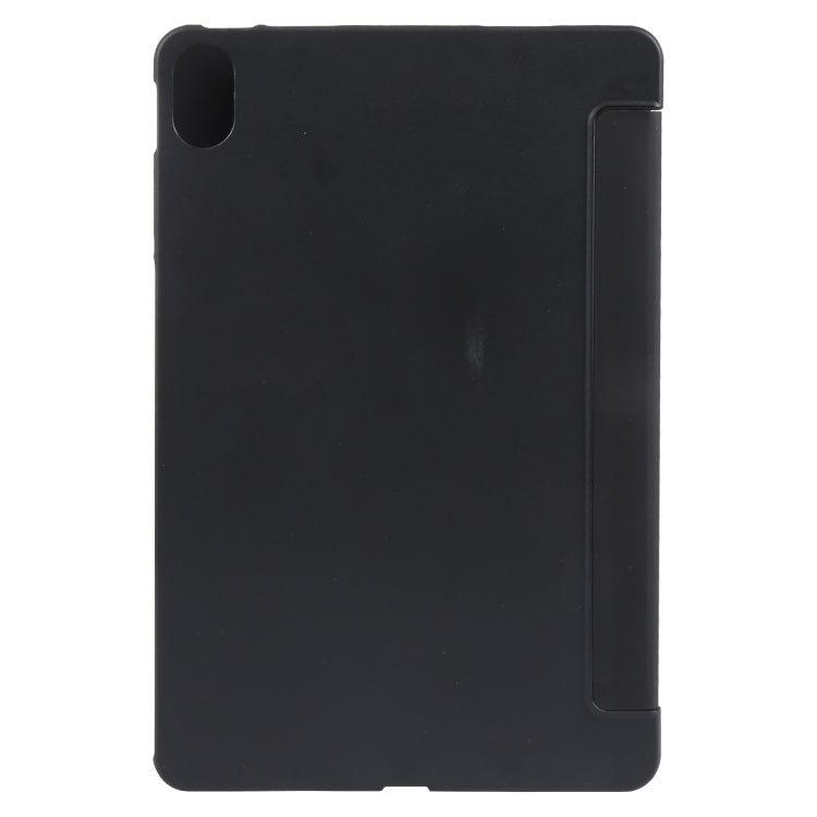 For Huawei MatePad 11 2023 GEBEI 3-folding Holder Shockproof Flip Leather Tablet Case(Black) - free shipping - PMC Jewellery - Order now!