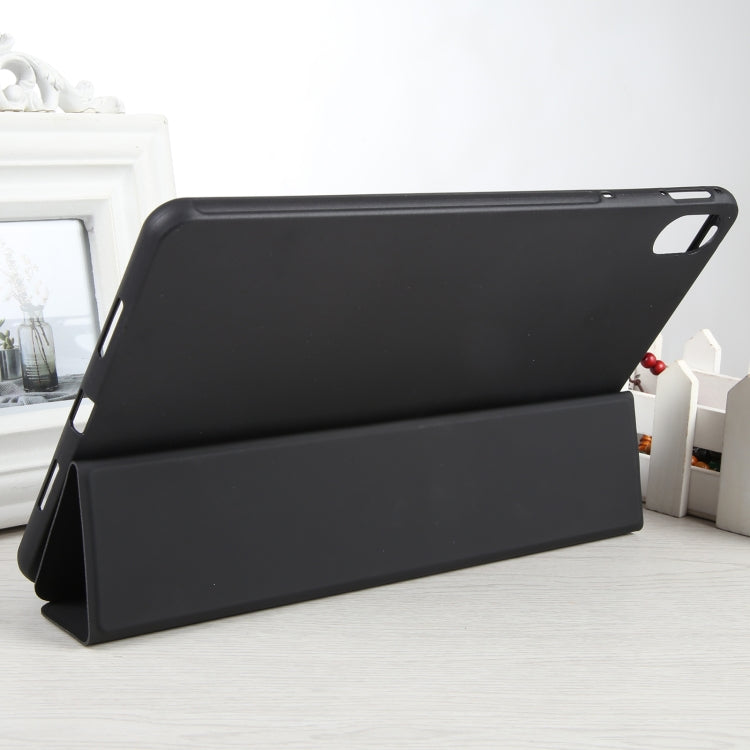 For Huawei MatePad 11 2023 GEBEI 3-folding Holder Shockproof Flip Leather Tablet Case(Black) - free shipping - PMC Jewellery - Order now!