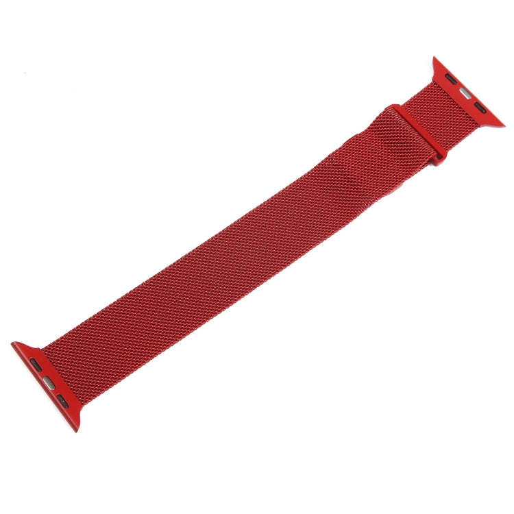 For Apple Watch 6 40mm Milanese Metal Magnetic Watch Band(Red)
