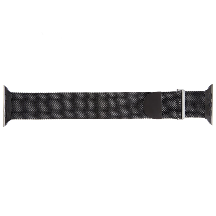 For Apple Watch 5 44mm Milanese Metal Magnetic Watch Band(Black)