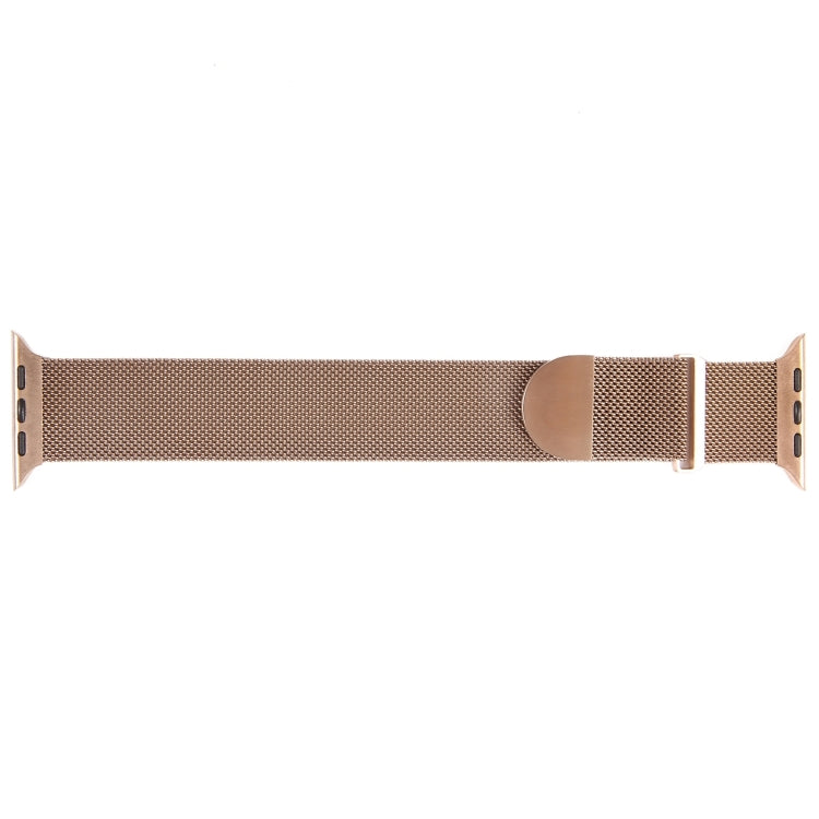 For Apple Watch 9 41mm Milanese Metal Magnetic Watch Band(Rose Gold)