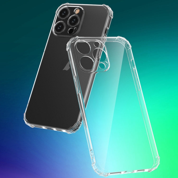 For iPhone 15 Pro Four-Corner Shockproof Clear TPU Phone Case(Transparent) - free shipping - PMC TechLife - Order now!