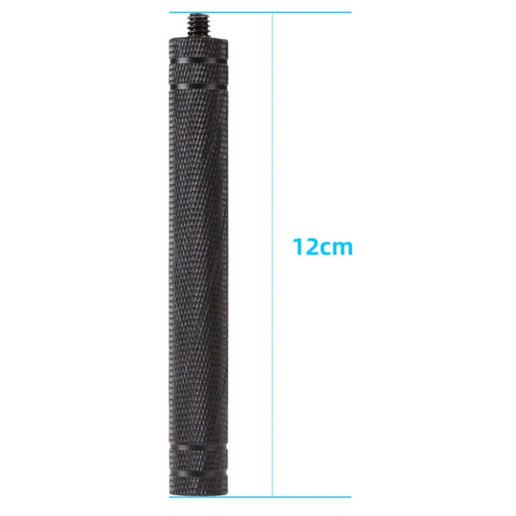 Diamond Texture Aluminum Alloy Extension Rod Tube(Black)