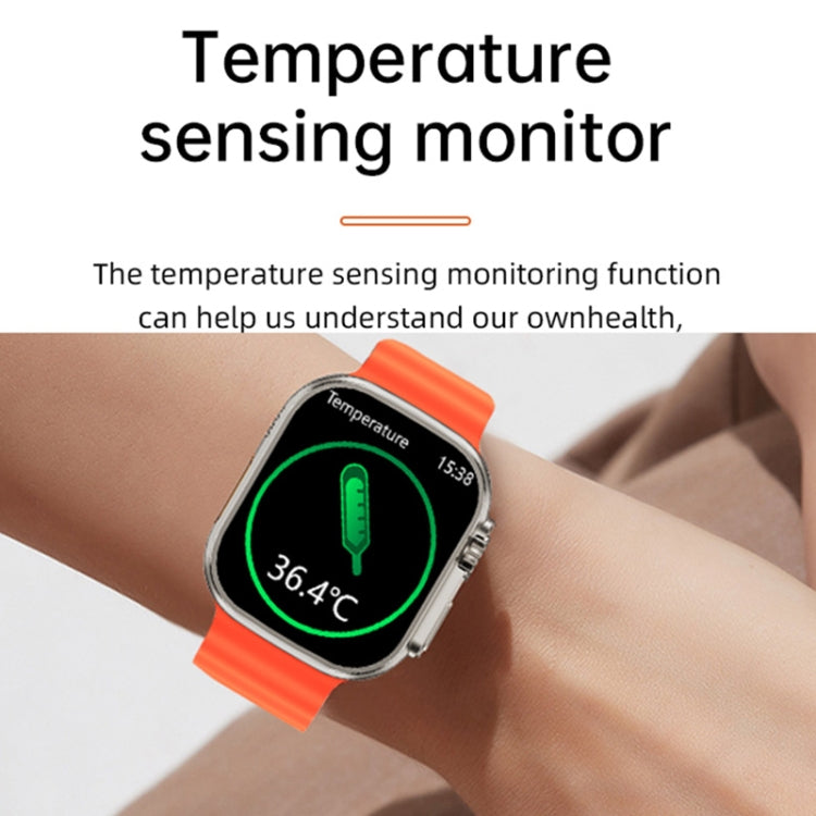 WS-E9 Ultra 2.2 inch IP67 Water-resistant Silicone Band Smart Watch, Support Heart Rate / NFC(Blue)