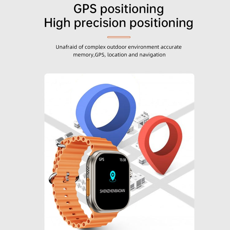 WS-E9 Ultra 2.2 inch IP67 Water-resistant Silicone Band Smart Watch, Support Heart Rate / NFC(Blue)