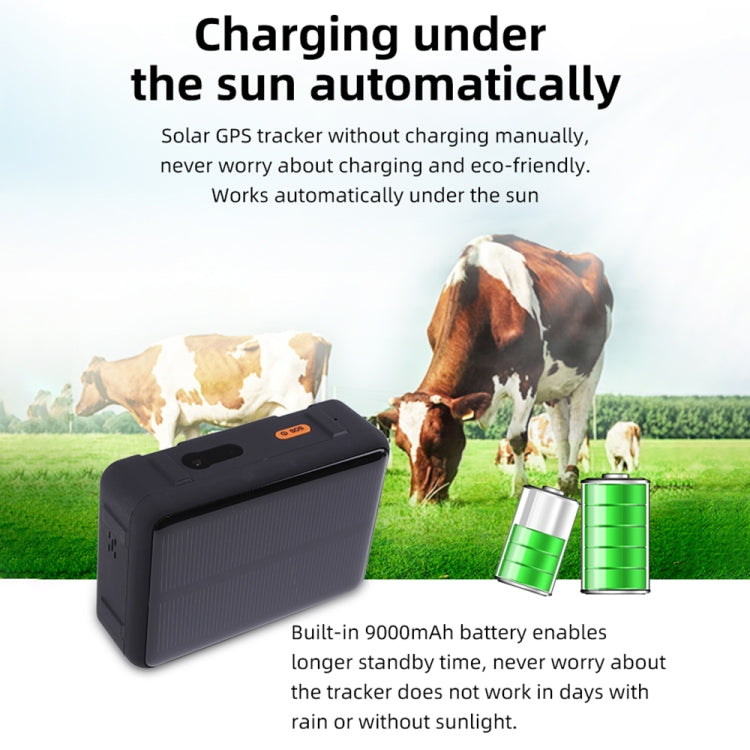 V44 Solar Energy Waterproof Cattle and Sheep GPS Tracker - Personal Tracker by PMC Jewellery | Online Shopping South Africa | PMC Jewellery | Buy Now Pay Later Mobicred