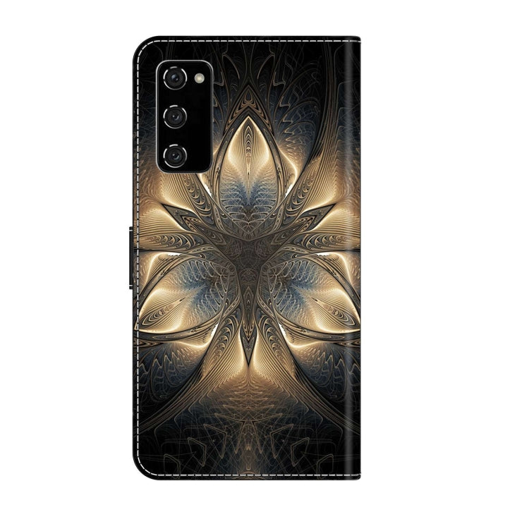 For Samsung Galaxy S20 FE Crystal 3D Shockproof Protective Leather Phone Case(Luminous Building)