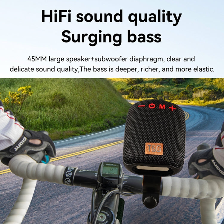 T&G TG-392 Outdoor Bicycle TWS Wireless Bluetooth IPX5 Water-resistant Speaker(Dark Green)