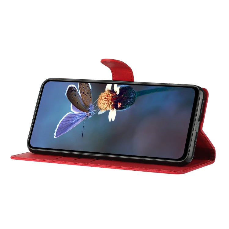 For Xiaomi Redmi Note 11 Pro 5G Global Flower Butterfly Embossing Pattern Leather Phone Case(Red)