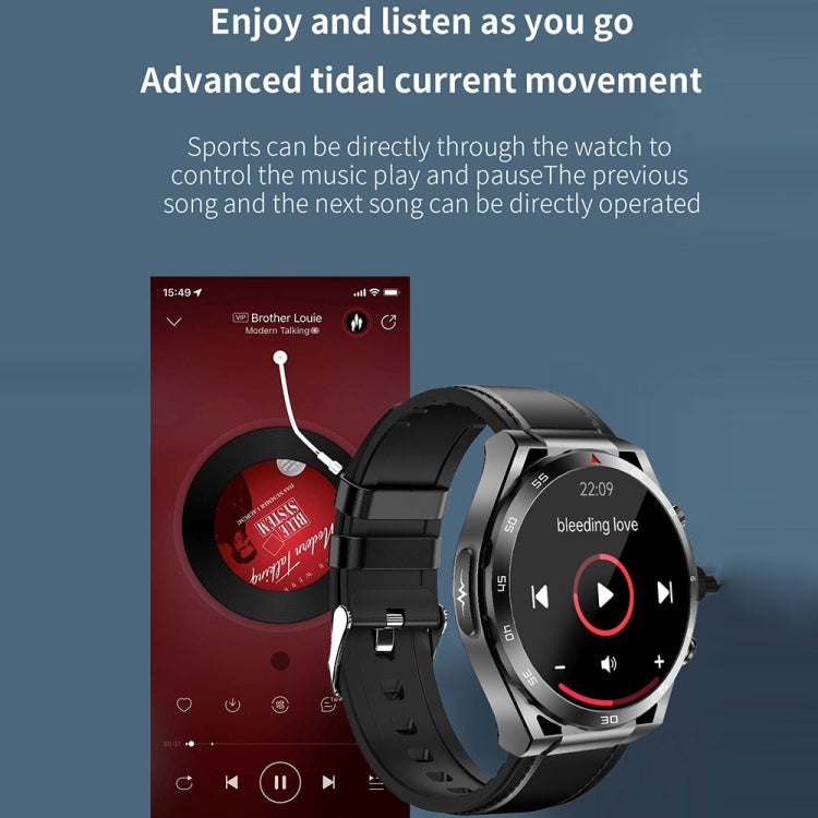 ET450 1.39 inch IP67 Waterproof Silicone Band Smart Watch, Support ECG / Non-invasive Blood Glucose Measurement(Red) - Smart Watches by PMC TechLife | Online Shopping South Africa | PMC TechLife