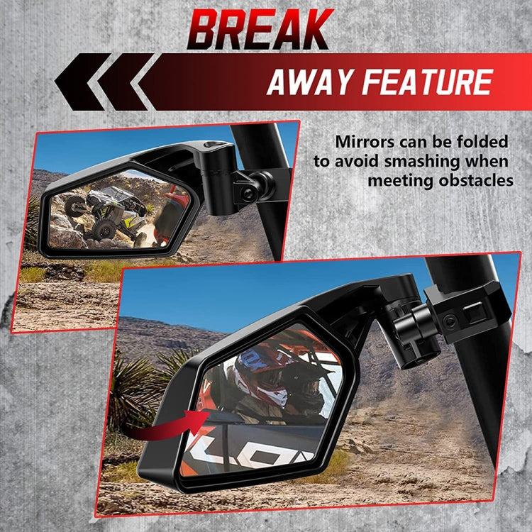 For Can-Am BRP UTV Maverick X3 Off-Road Vehicle Rearview Mirror, Model:UTV-17B Upgrade