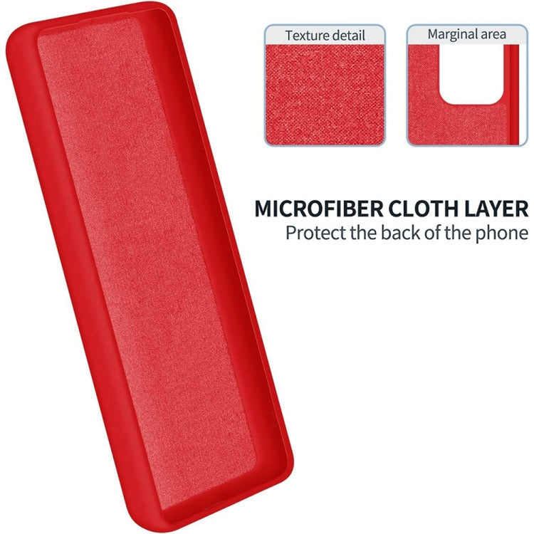 For Hisense Infinity H50S 5G Pure Color Liquid Silicone Shockproof Phone Case(Red) - More Brand by PMC Jewellery | Online Shopping South Africa | PMC Jewellery | Buy Now Pay Later Mobicred