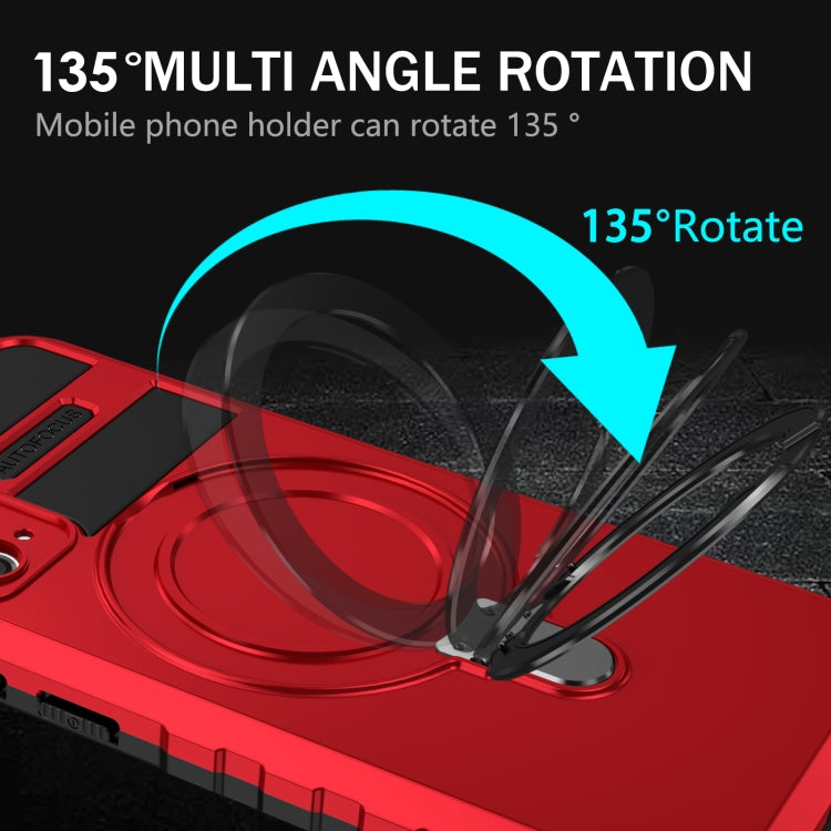 For Samsung Galaxy S20 FE MagSafe Magnetic Holder Phone Case(Red) - Galaxy S20 FE Cases by PMC TechLife | Online Shopping South Africa | PMC TechLife | Buy Now Pay Later Mobicred