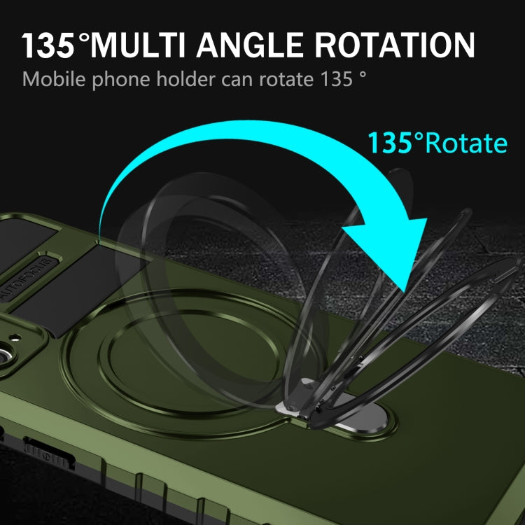 For Samsung Galaxy S20 FE MagSafe Magnetic Holder Phone Case(Green) - Galaxy S20 FE Cases by PMC TechLife | Online Shopping South Africa | PMC TechLife | Buy Now Pay Later Mobicred