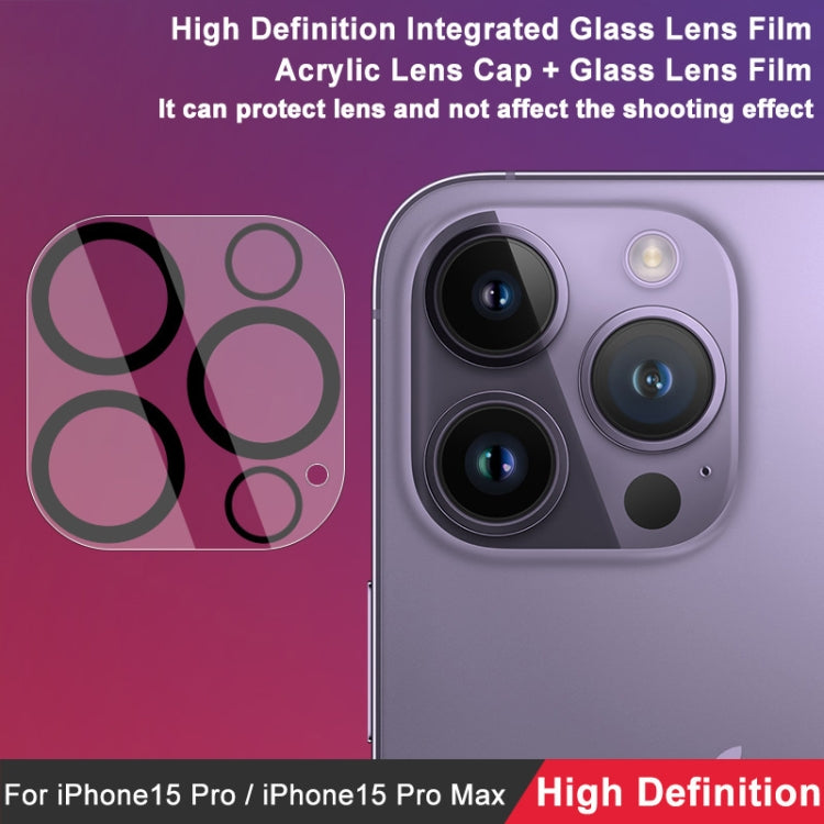 For iPhone 15 Pro / 15 Pro Max imak High Definition Integrated Glass Lens Film