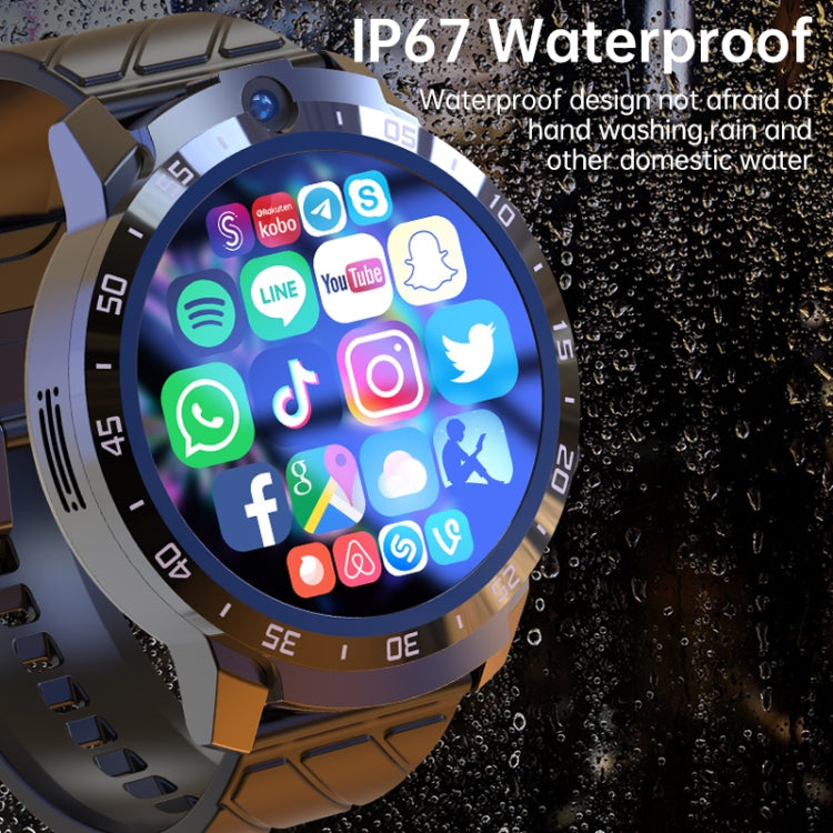 MT27 4G+64G 1.6 inch IP67 Waterproof 4G Android 8.1 Smart Watch Support Heart Rate / GPS, Type:Leather Band - Android Watch by PMC TechLife | Online Shopping South Africa | PMC TechLife