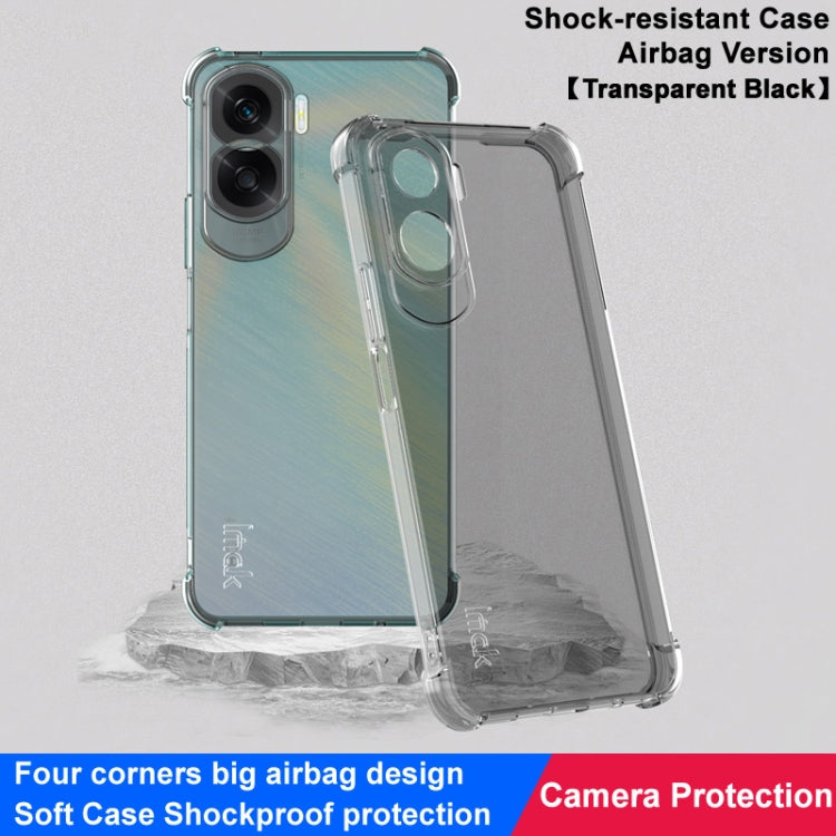 For Honor X50i 5G / 90 Lite 5G imak Shockproof Airbag TPU Phone Case(Transparent Black)