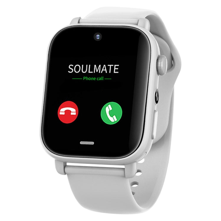 UNIWA X1S 1.9 inch IP67 Water-resistant 4G Android 8.1 Dual Cameras Smart Watch Support Temperature Measurement, Specification:2G+16G(White)