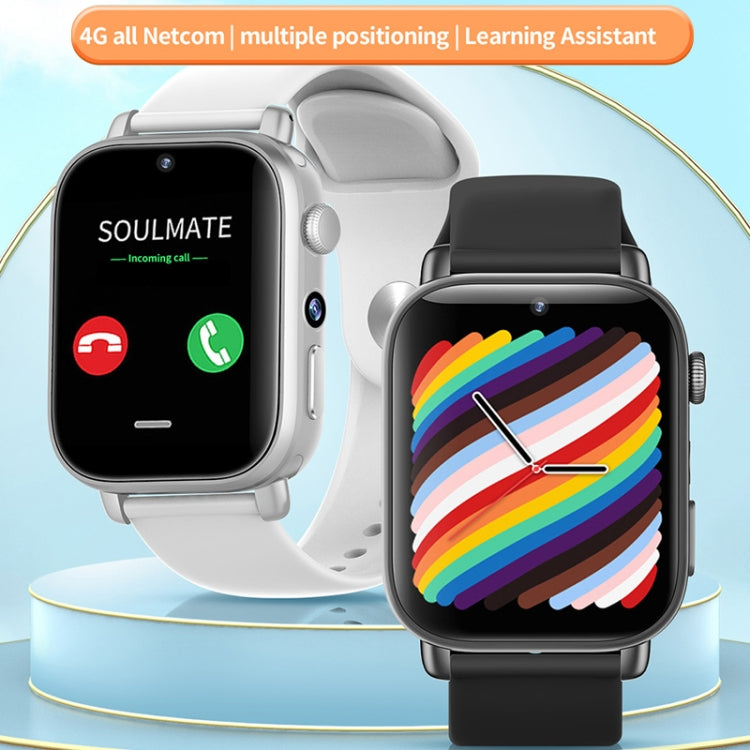 UNIWA X1S 1.9 inch IP67 Water-resistant 4G Android 8.1 Dual Cameras Smart Watch Support Temperature Measurement, Specification:2G+16G(Black)
