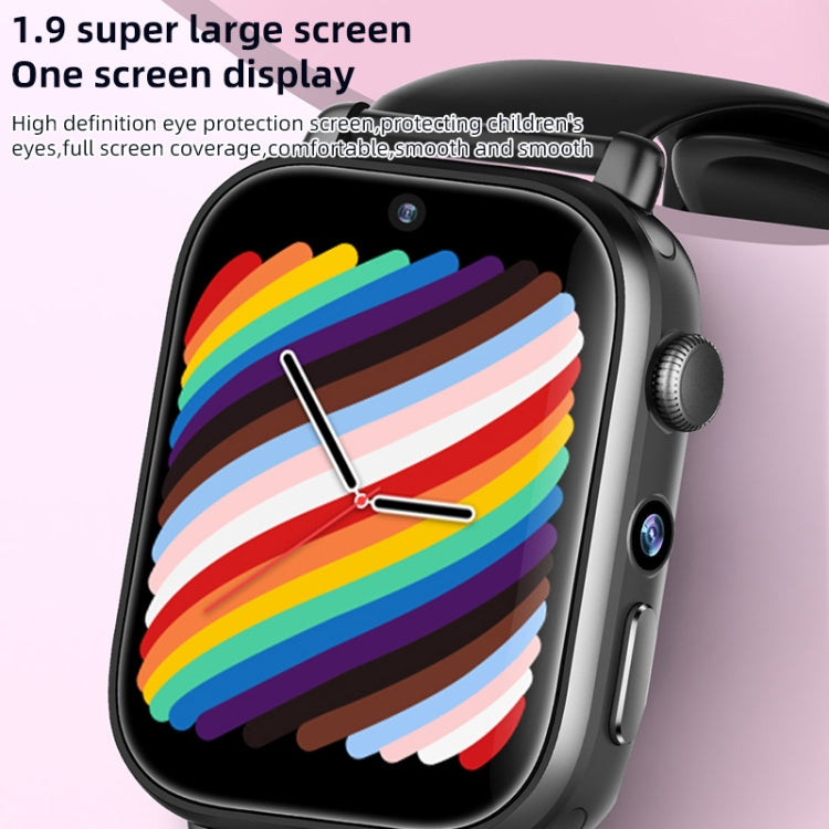 UNIWA X1S 1.9 inch IP67 Water-resistant 4G Android 8.1 Dual Cameras Smart Watch Support Temperature Measurement, Specification:2G+16G(Black)