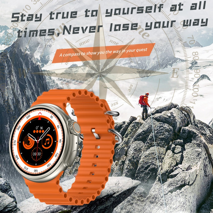 Z78 Ultra 1.52 inch Round Screen HD Smart Watch Supports Heart Rate/Blood Oxygen Monitoring(Black)