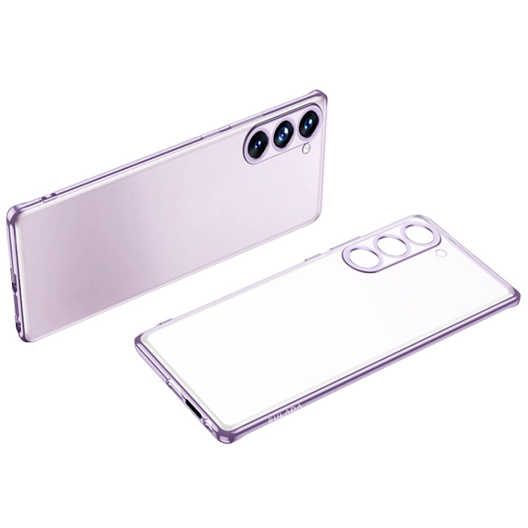 For Samsung Galaxy S23 5G SULADA Electroplating Frosted TPU Phone Case(Purple)