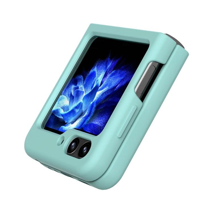 For Samsung Galaxy Z Flip5 Silicone Skin Feel Folding Phone Case(Pink)