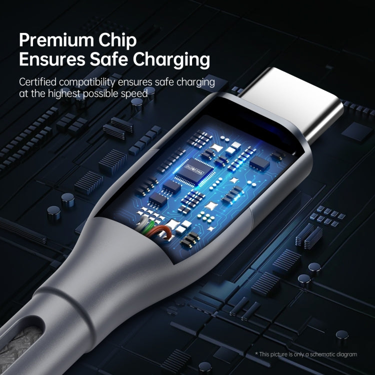 DUZZONA A2 PD 65W USB-C / Type-C to Type-C Fast Charging Data Cable, Length:3m(Grey) - free shipping - PMC Jewellery - Order now!