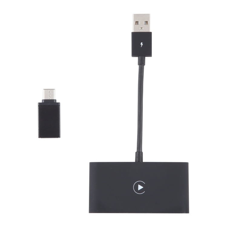 USB + USB-C / Type-C Wired to Wireless Carplay Adapter for iPhone(Black) - free shipping - PMC Jewellery - Order now!