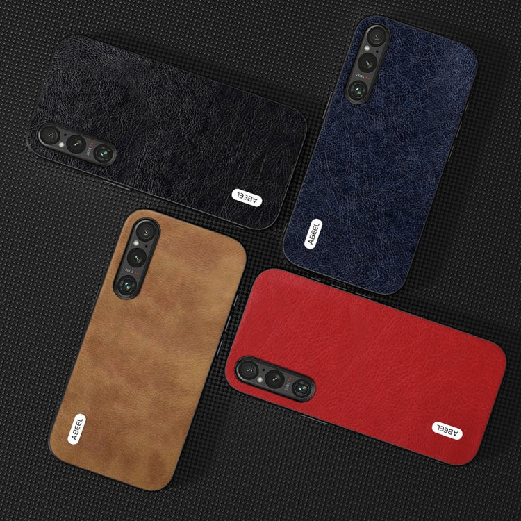 For Sony Xperia 1 V ABEEL Retro Litchi Texture PU Phone Case(Red) - free shipping - PMC TechLife - Order now!