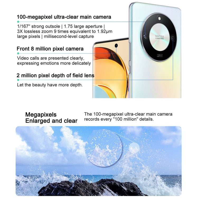 Honor X50 5G, 108MP Camera, 6.78 inch MagicOS 7.1.1 Snapdragon 6 Gen1 Octa Core up to 2.2GHz, Network: 5G, OTG, Not Support Google Play, Memory:8GB+256GB(Blue) - free shipping - PMC TechLife - Order now!