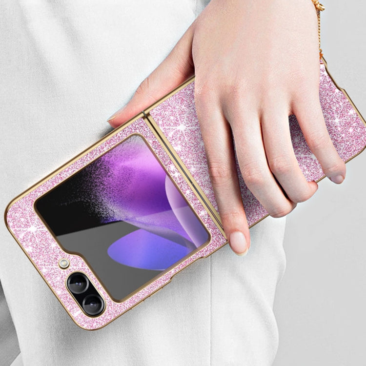For Samsung Galaxy Z Flip5 Electroplate Glittery Shockproof Phone Case(Black) - free shipping - PMC TechLife - Order now!