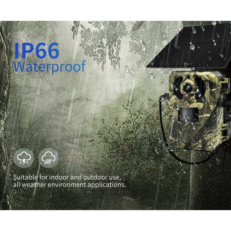 ESCAM QF380 4MP Network Solar PIR Alert Smart Wildlife Hunting Camera, 4G:EU Version(Camouflage) - free shipping - PMC Jewellery - Order now!