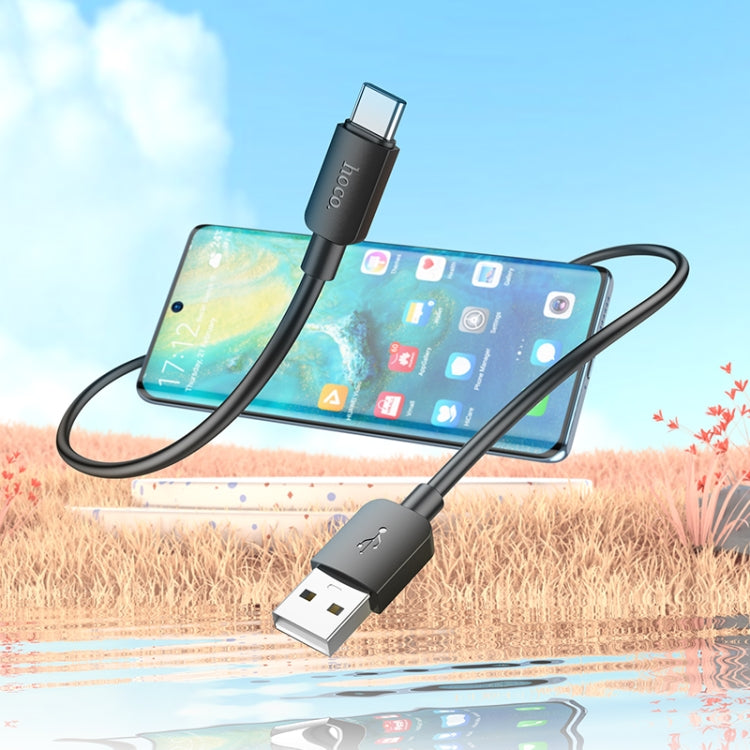 hoco X96 Hyper 1m 27W USB to USB-C / Type-C Charging Data Cable(Black) - USB-C & Type-C Cable by hoco | Online Shopping South Africa | PMC TechLife | Buy Now Pay Later Mobicred