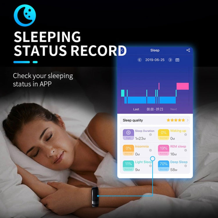 SPOVAN H02 1.14 inch TFT HD Screen Smart Bracelet Supports Blood Oxygen Monitoring/Sleep Monitoring(Blue) - free shipping - PMC Jewellery - Order now!