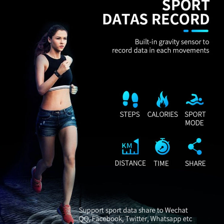 SPOVAN H02 1.14 inch TFT HD Screen Smart Bracelet Supports Blood Oxygen Monitoring/Sleep Monitoring(Black) - free shipping - PMC TechLife - Order now!