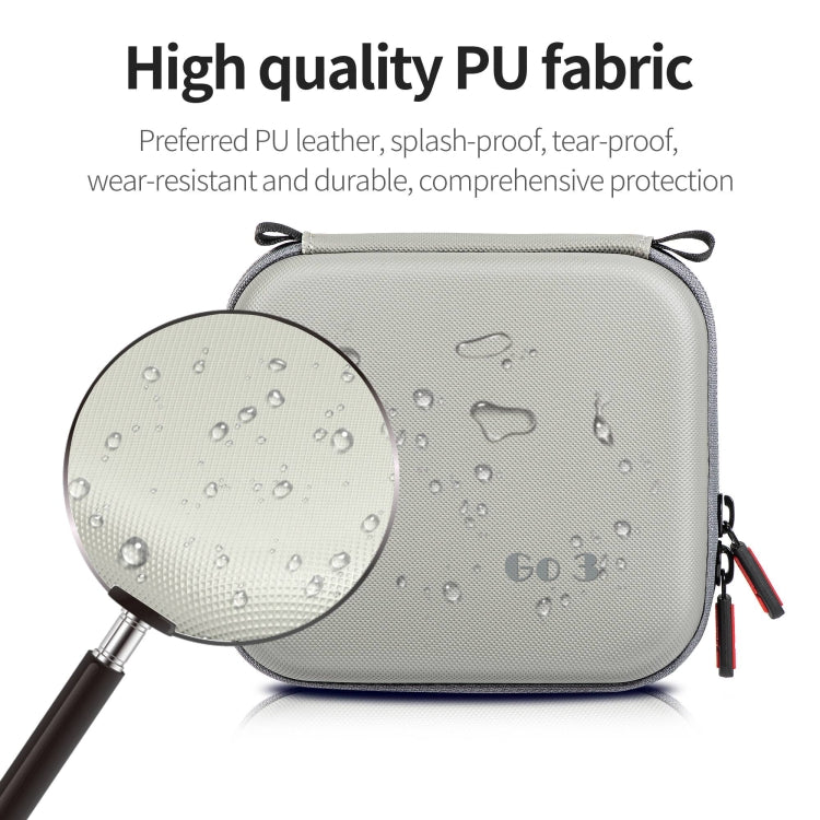 For Insta360 Go 3 STARTRC Portable PU Storage Box Case(Grey) - free shipping - PMC Jewellery - Order now!