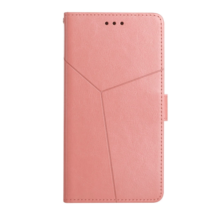 For Honor 90 Lite Y-shaped Pattern Flip Leather Phone Case(Pink)