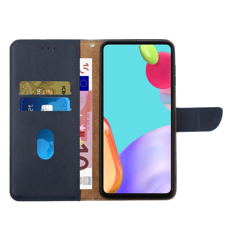 For Honor 90 Lite HT02 Genuine Leather Fingerprint-proof Flip Phone Case(Blue) - free shipping - PMC Jewellery - Order now!