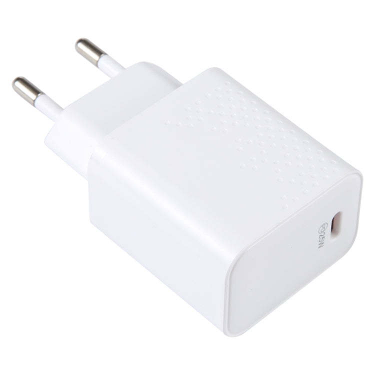 LZ-105PD 25W USB-C / Type-C Ports Dot Pattern Travel Charger, EU Plug(White)