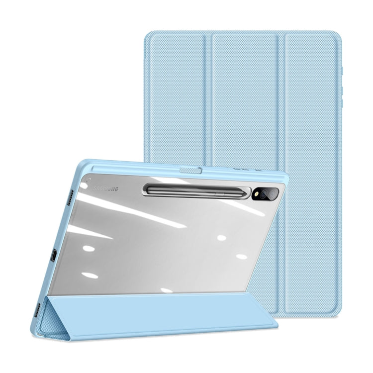 For Samsung Galaxy Tab S9+ DUX DUCIS TOBY Series Antiskid Leather Tablet Case with Sleep / Wake-up Function(Blue) - free shipping - PMC Jewellery - Order now!