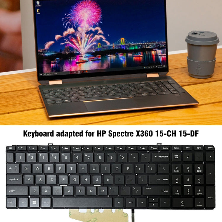For HP Spectre X360 15-CH US Version Laptop Backlight Keyboard - HP Spare Parts by PMC TechLife | Online Shopping South Africa | PMC TechLife
