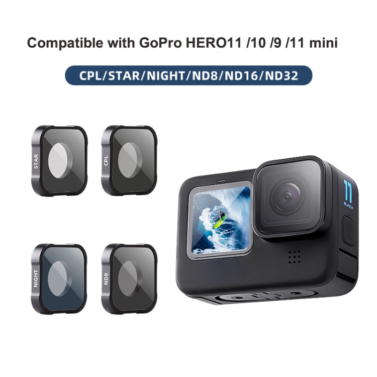 ND16 Filter Action Camera Lens Filter For GoPro Hero11 Black / Hero11 Black mini / HERO10 Black / HERO9 Black - free shipping - PMC Jewellery - Order now!
